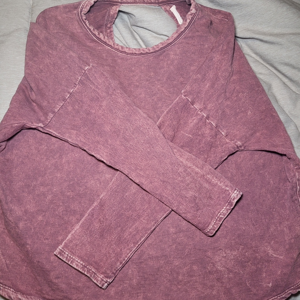 Women's Mauve Long Sleeve Top